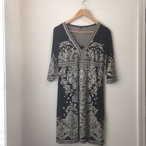 Black & White Long Dress